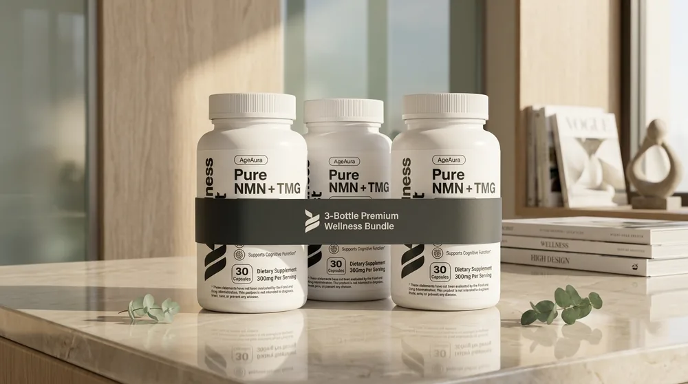 Top Ranked 2026 NMN Longevity Formula: Wellness Nest AgeAura Pure NMN and TMG Duo