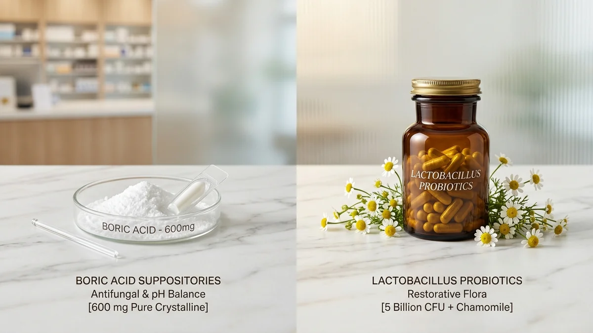 Boric Acid vs. Probiotics for BV and Yeast: The Dangerous Myth of the Chemical Reset — Clinical Protocol Infographic
